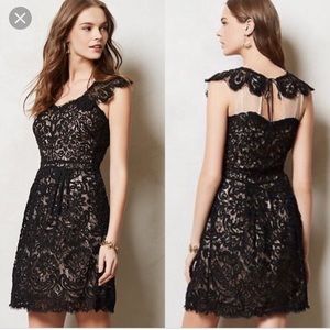 Anthropologie Yoana Baraschi Vela dress lace black